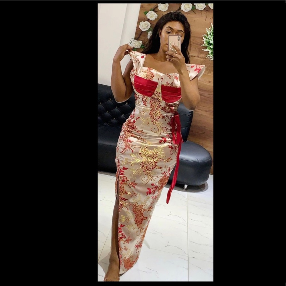 🍒Lace Brocade dress🍒